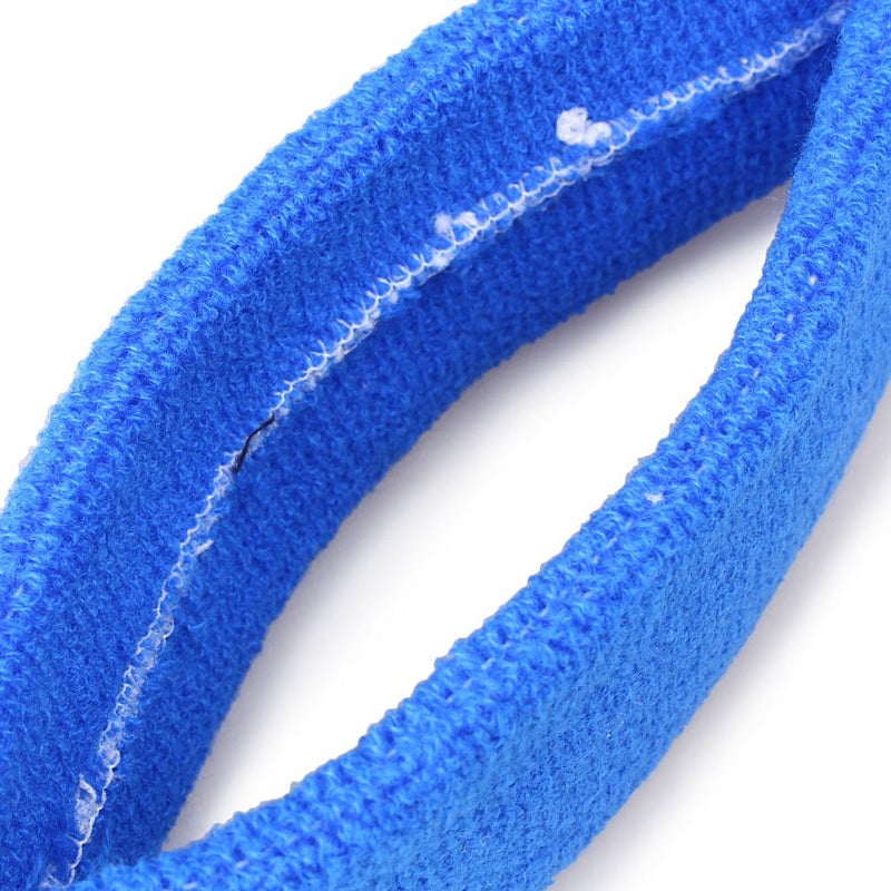 Mallofusa ? 10 PCS Cotton Sports Basketball Headband/Sweatband Head Sweat Band/Brace Gift Party Outdoor Activities (Blue) - Image 3